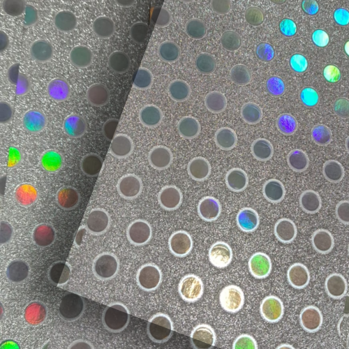 Papel Glitter Decorado Prata c/ Bolinha 150g A4