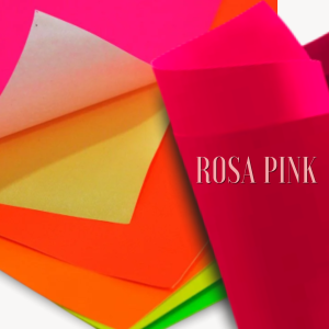 Papel Adesivo Neon Pink A4  OffPaper