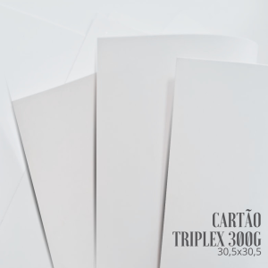 Papel Cartão Triplex 300g - 30,5x30,5