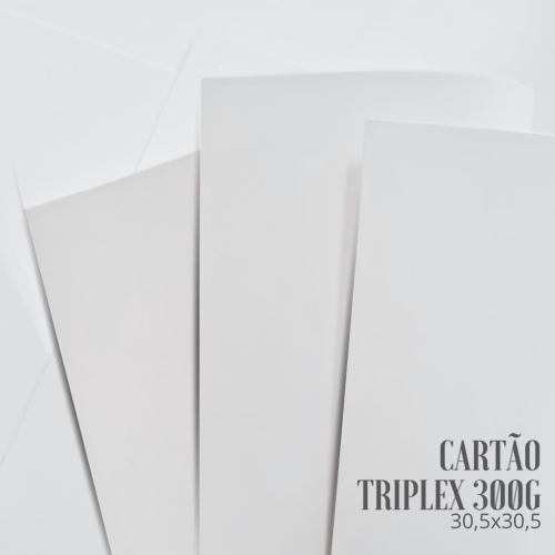 Papel Cartão Triplex 300g - 30,5x30,5