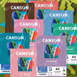 Papel Iris Vivaldi A4 185g  Canson