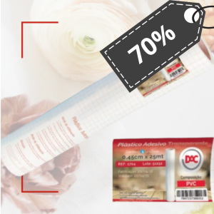 Papel Autoadesivo Transparente DAC 1 Metro