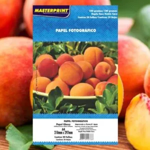Papel Fotográfico Dupla Face Glossy 180g Masterprint  A4