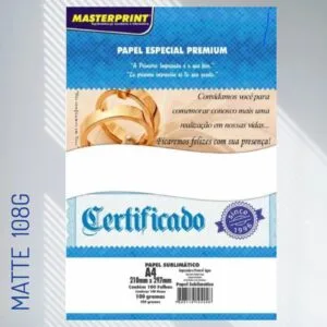 Papel Fotográfico Matte 108g Masterprint  A4