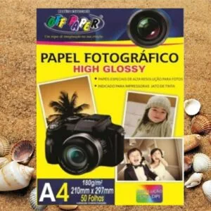Papel Fotográfico Glossy 180g OffPaper A4