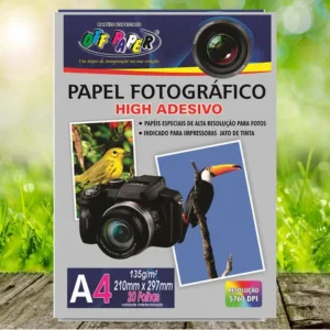 Papel Fotográfico Adesivo Glossy 135g OffPaper A4 20 Folhas