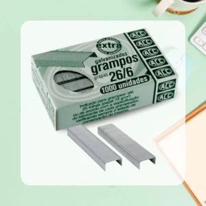 Grampo Galvanizado 26/6 com 1000